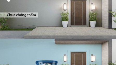 Nhà có chống thấm Lumar Watershield an tâm mọi thời tiết
