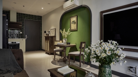 Sơn tường nhà màu xanh rêu: Tưởng nhạt nhòa nhưng đẹp ngất ngây