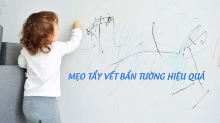 Tẩy vết bẩn trên tường hiệu quả