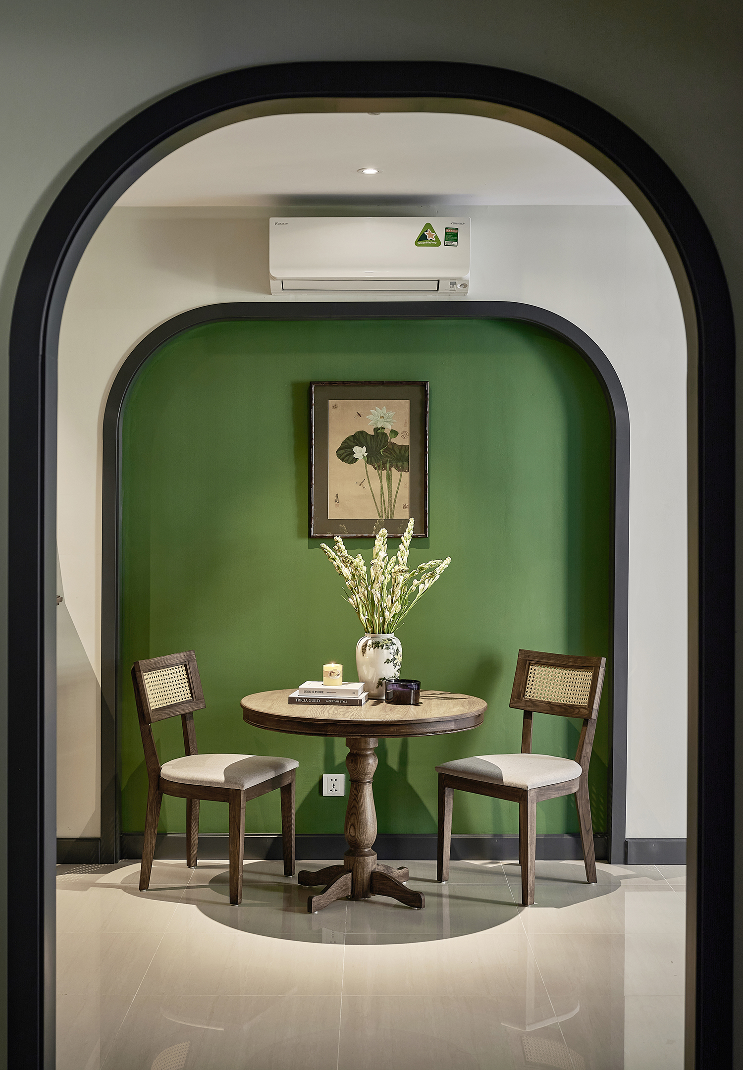  Sơn tường nhà màu xanh rêu: Tưởng nhạt nhòa nhưng đẹp ngất ngây