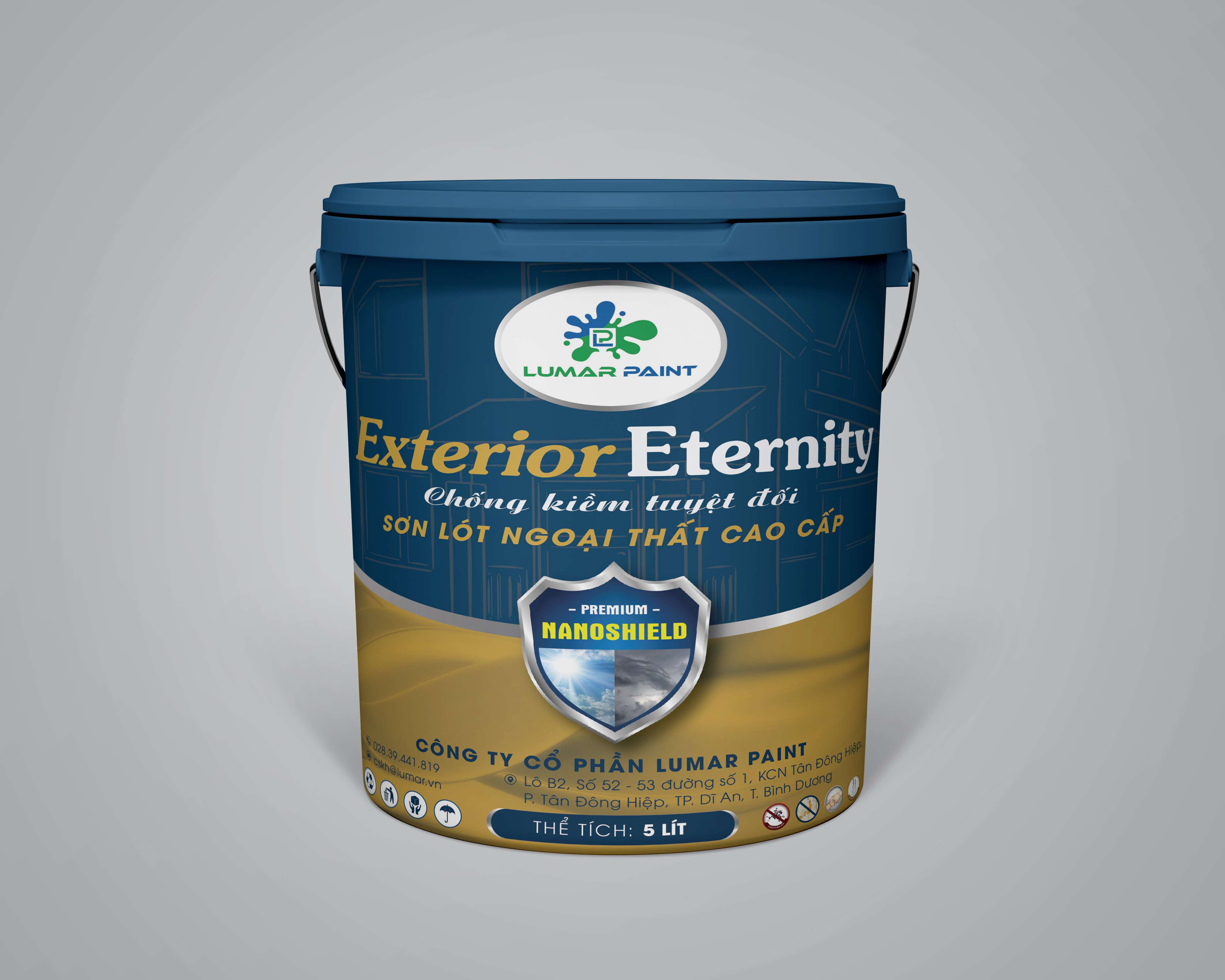 Sơn lót ngoại thất cao cấp - Exterior Eternity Nanoshield - 5L