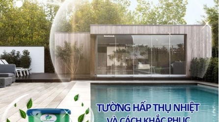 Khắc phục tường hấp thụ nhiệt từ ánh nắng