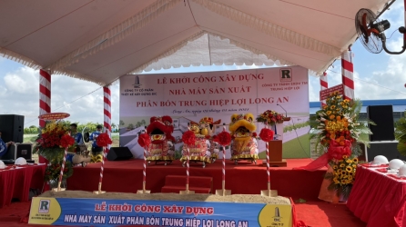 Lumar Paint chúc mừng khởi công xây dựng dự án nhà xưởng sản xuất phân bón Trung Hiệp Lợi Long An