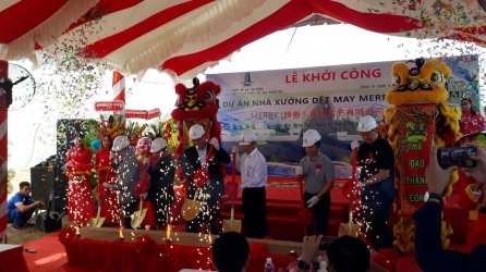 Lumar Paint hân hạnh đồng hành khởi công xây dựng dự án nhà xưởng dệt may MERRY Việt Nam