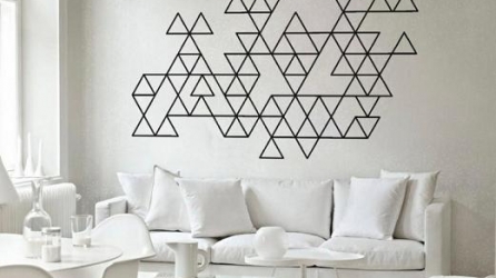 Trang trí bức tường phòng khách ấn tượng