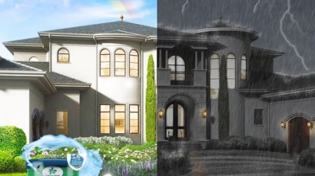 Với sơn Lumar sau cơn mưa nhà thêm sạch