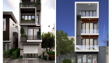 Xu hướng phối màu sơn ngoại thất nhà ống cực đẹp năm 2021